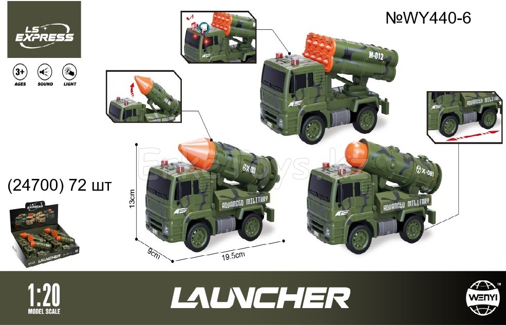 картинка Машина военная 6 шт в уп от магазина Игрушек