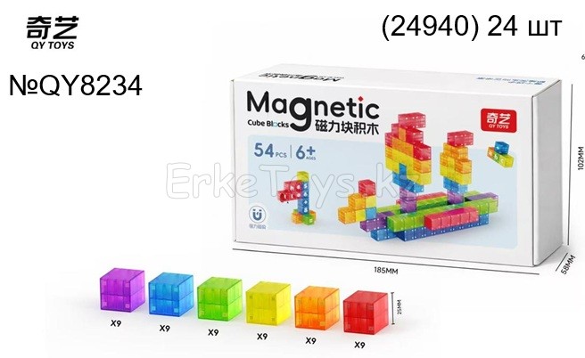 картинка Конструктор магнитный 54 дет. от магазина Игрушек