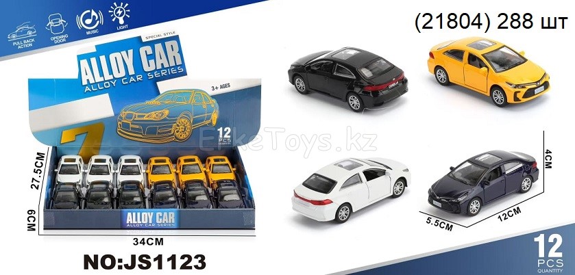 картинка Машина металл 12 шт в уп от магазина Игрушек