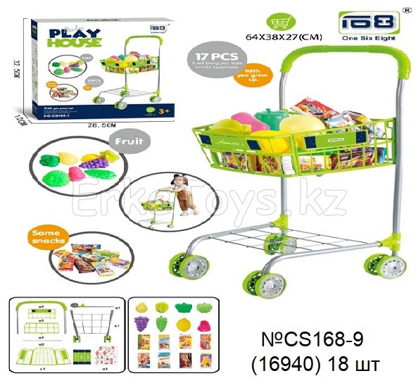 картинка Тележка с продуктами от магазина Игрушек