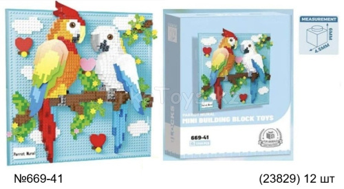 картинка Конструктор 3D Попугаи от магазина Игрушек