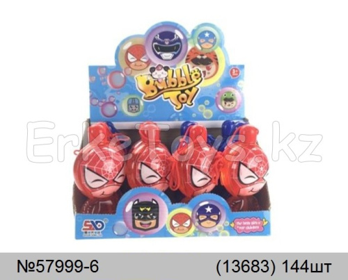 картинка мыльные пузыри Супергерои 12 шт в уп от магазина Игрушек