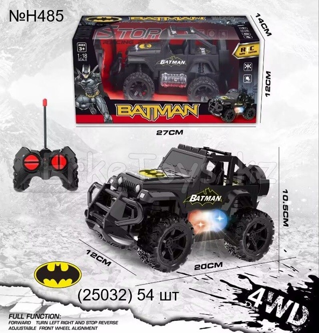 картинка Машина РУ Batman 1:18 от магазина Игрушек